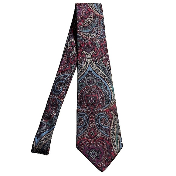 CHRISTIAN Dior Silk Paisley Tie - Picture 1 of 4